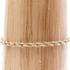 ACO 1/20 14K Gold Filled Rope Chain 7.25" Bracelet 2.49g